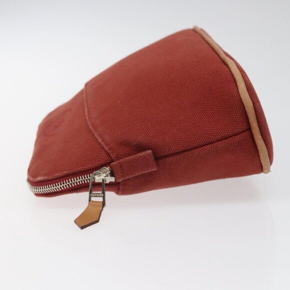 HERMES Bolide PM Pouch Canvas Red Auth - Picture 4 of 16